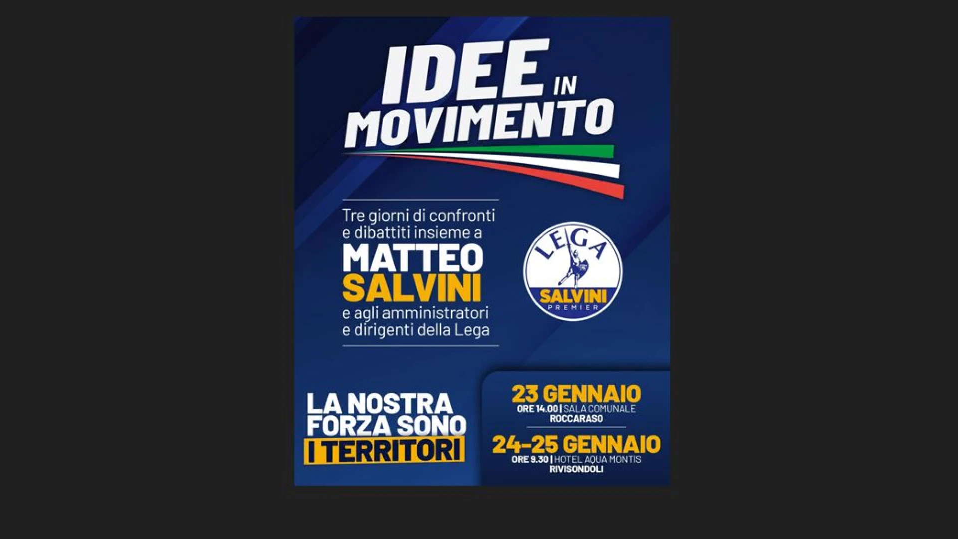 Al via la tre giorni della Lega in Abruzzo. Patriciello: “Pronti a crescere ancora”.